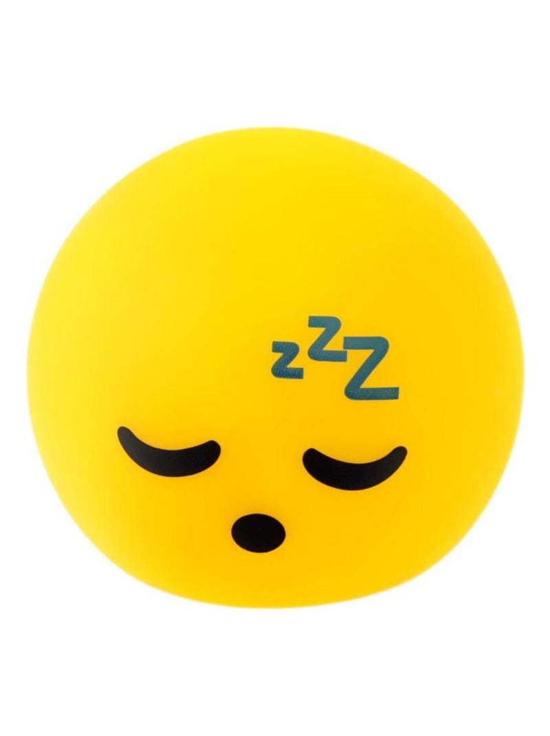 Lampe ou Veilleuse Emoji dormeur LED Jaune - Kiabi