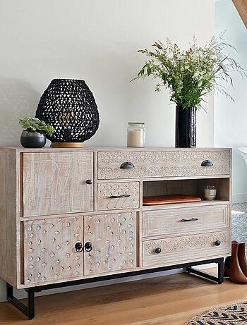 Lampe papier Etel noir H35.5