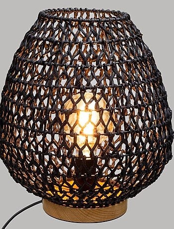 Lampe papier Etel noir H35.5