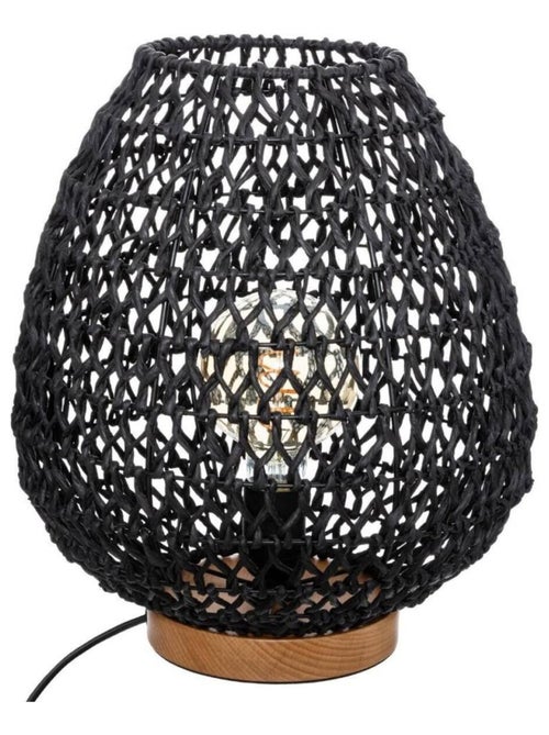 Lampe papier Etel noir H35.5 - Kiabi