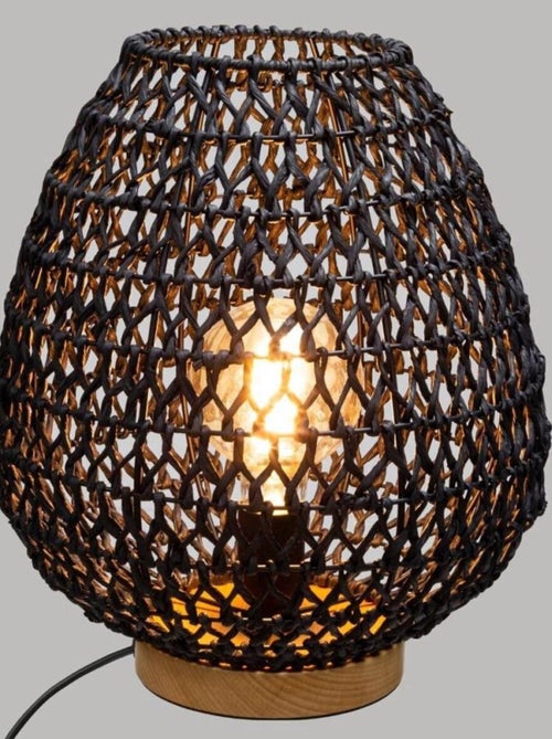 Lampe papier Etel noir H35.5 - Kiabi