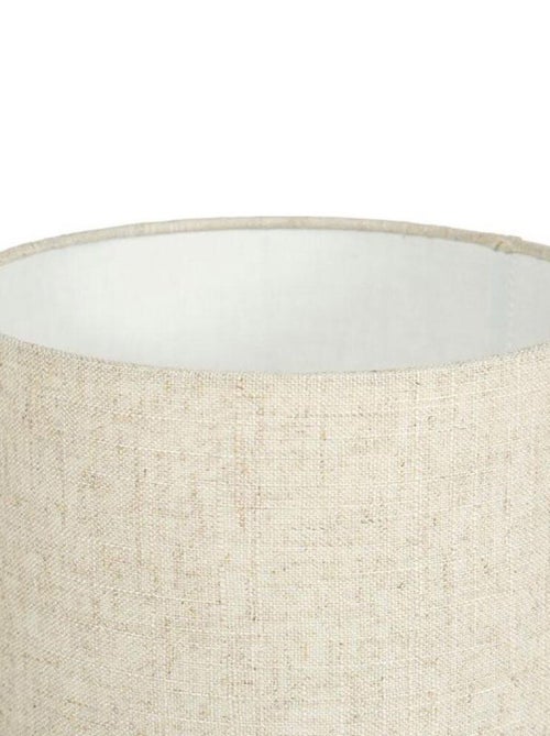 Lampe pétales céramique lin beige - Kiabi