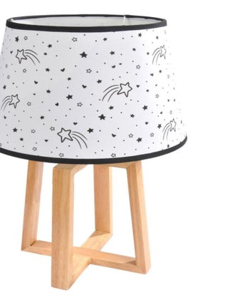Lampe pied bois enfant