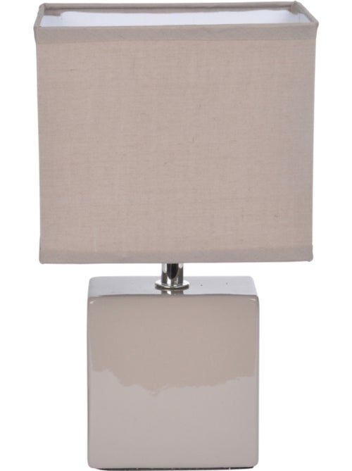 Lampe pied carre mat - Kiabi
