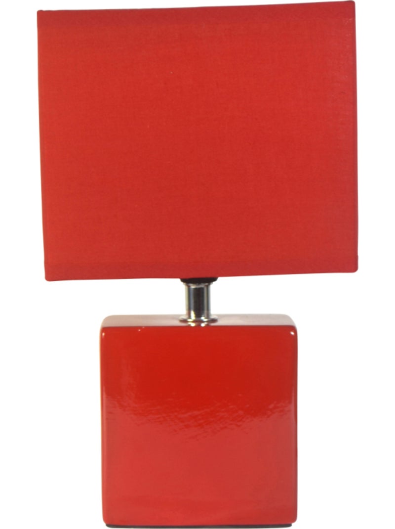 Lampe pied carre mat Taupe - Kiabi