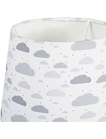 Lampe pied métal argenté Brume