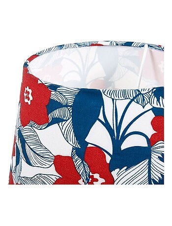 Lampe pied métal Hippie blanc rouge