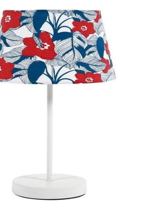 Lampe pied métal Hippie blanc rouge - Kiabi