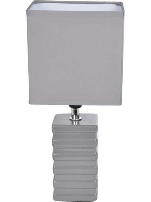 Lampe pilier strie blanc - Kiabi