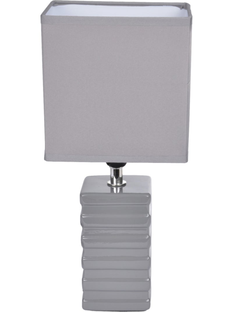 Lampe pilier strie blanc Multicolore - Kiabi
