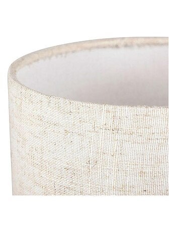 Lampe pin lin Léa beige marron