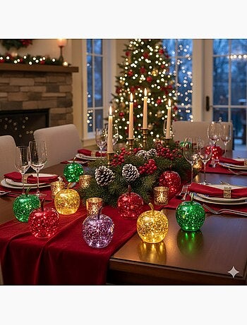 Lampe Pomme lumineuse 10 Led