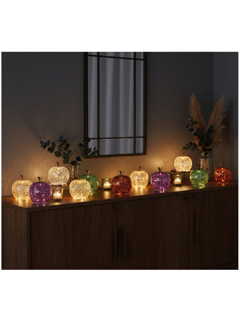 Lampe Pomme lumineuse 10 Led Doré - Kiabi