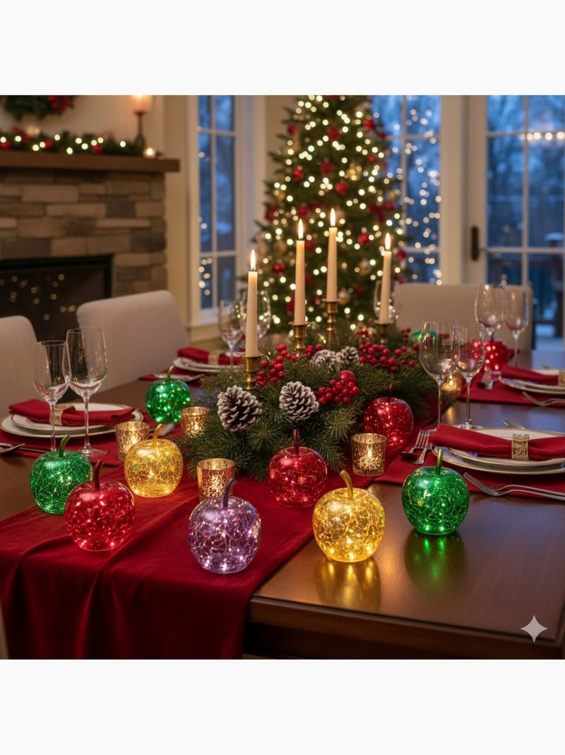 Lampe Pomme lumineuse 10 Led Doré - Kiabi