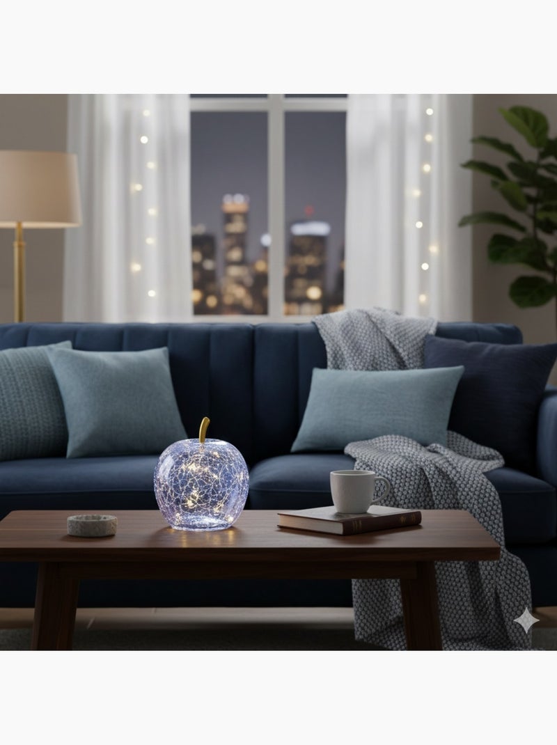 Lampe Pomme lumineuse 10 Led Violet clair - Kiabi