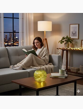 Lampe Pomme lumineuse 15 Led