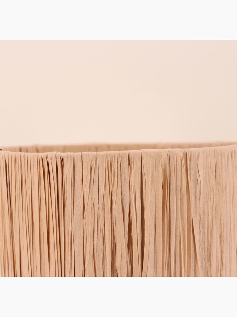 Lampe ? poser en raphia 30cm Beige - Kiabi