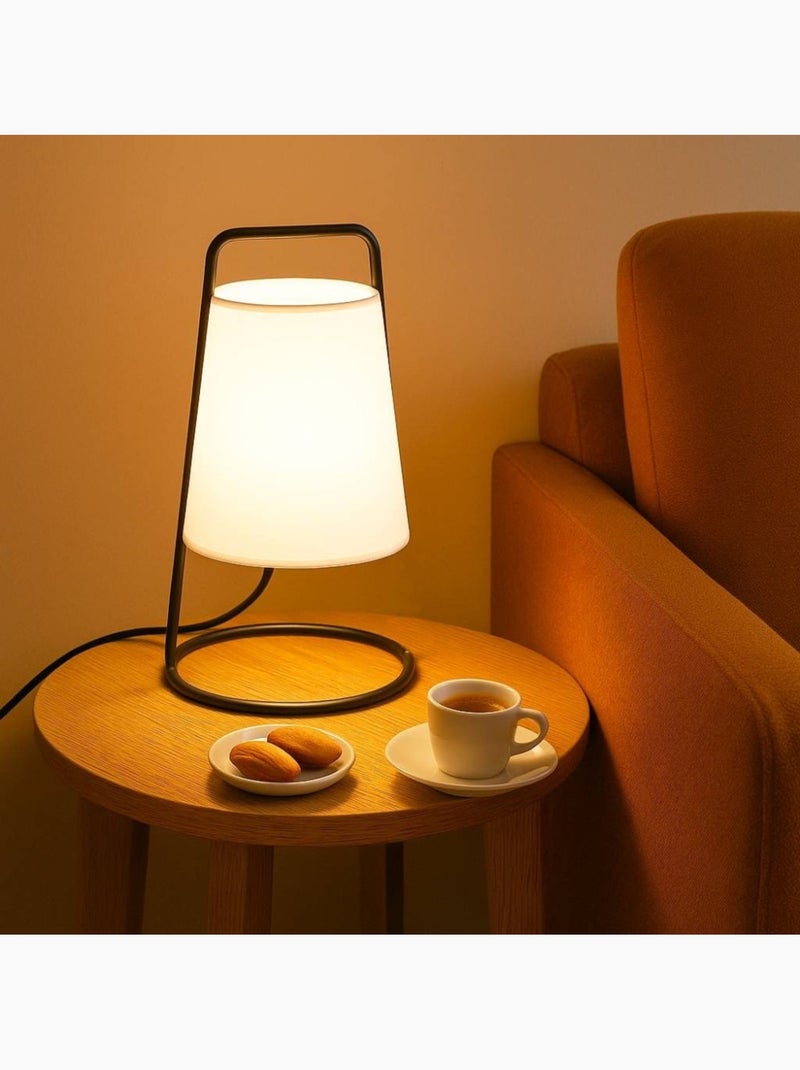 Lampe ? poser moderne en m?tal noir 35cm Noir - Kiabi