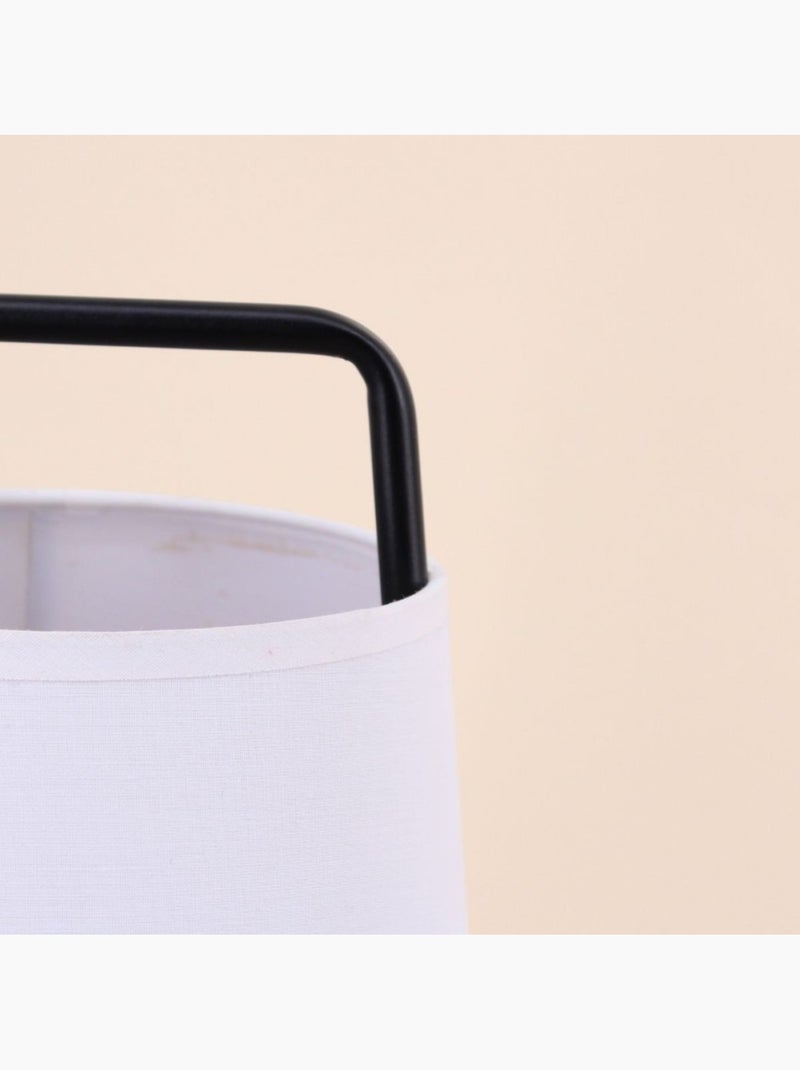 Lampe ? poser moderne en m?tal noir 35cm Noir - Kiabi