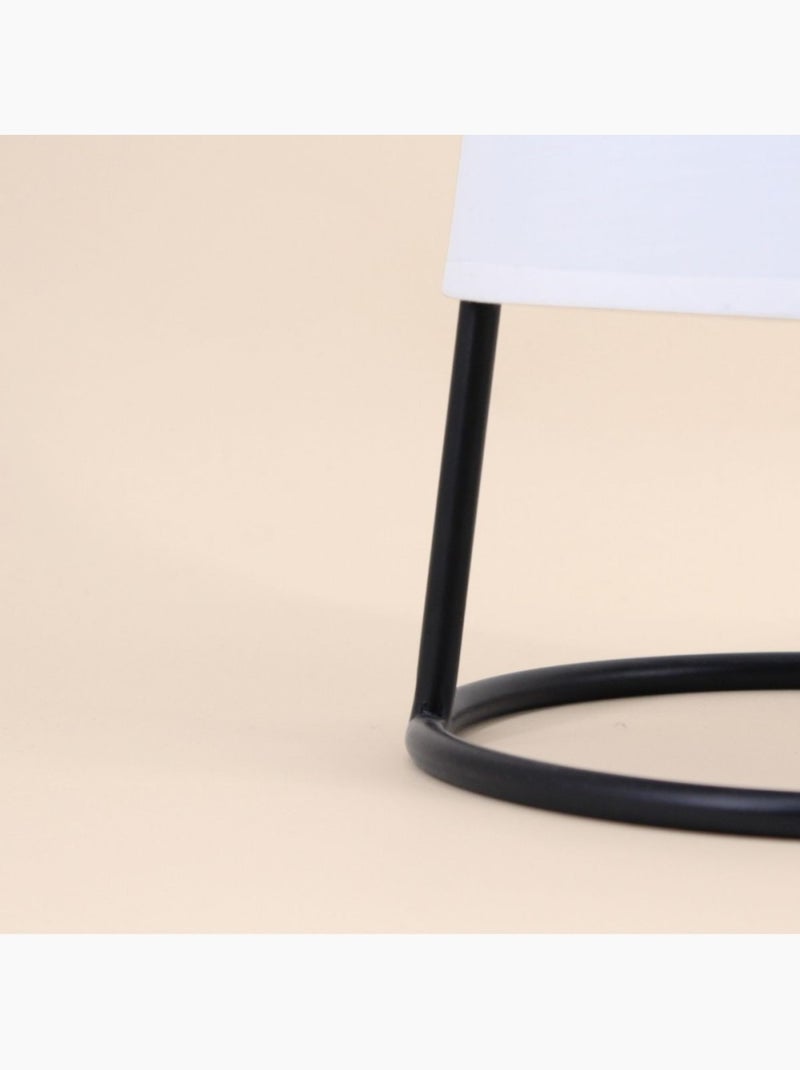 Lampe ? poser moderne en m?tal noir 35cm Noir - Kiabi