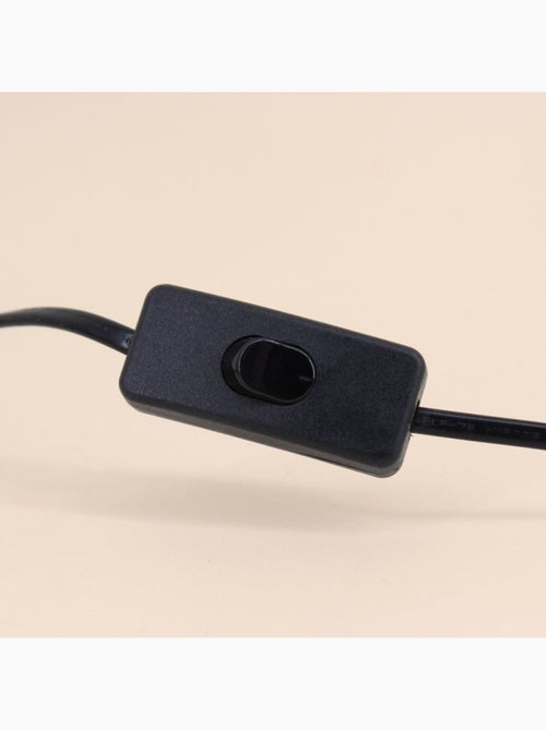 Lampe ? poser moderne en m?tal noir 35cm - Kiabi