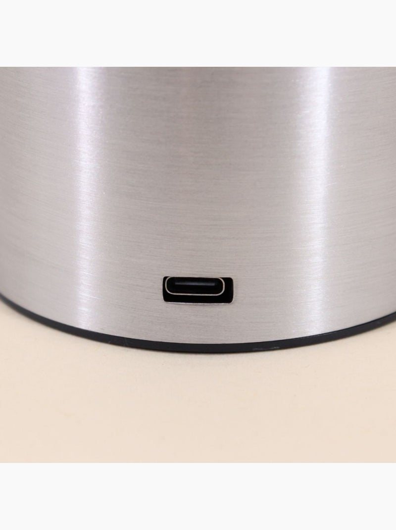 Lampe recharg. USB IP 44 en aluminium 34cm Gris - Kiabi
