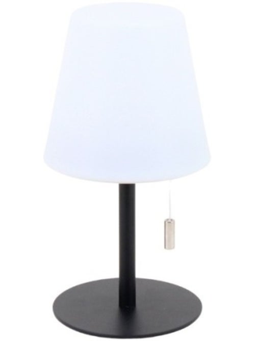 Lampe recharg. USB IP44 métal noir  30cm "Changing colors" - Kiabi