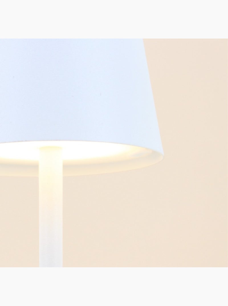 Lampe rechargeable USB en métal 27cm Blanc - Kiabi