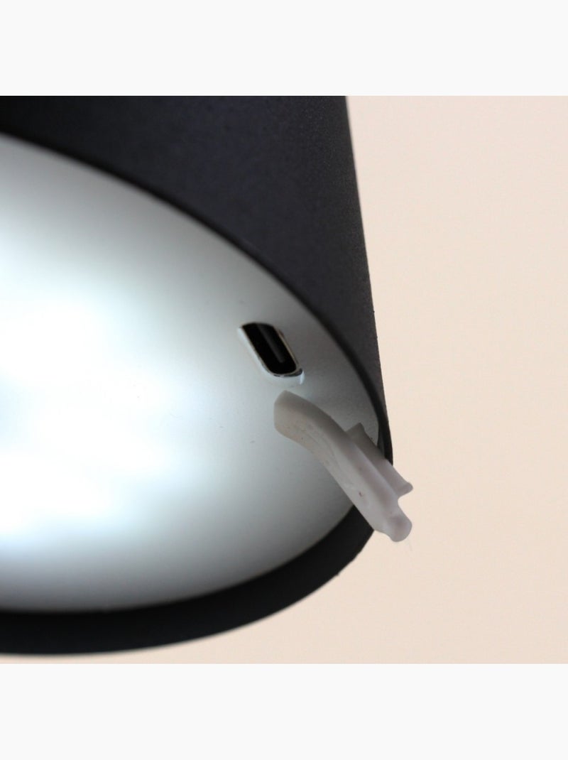Lampe rechargeable USB en métal 27cm Noir - Kiabi