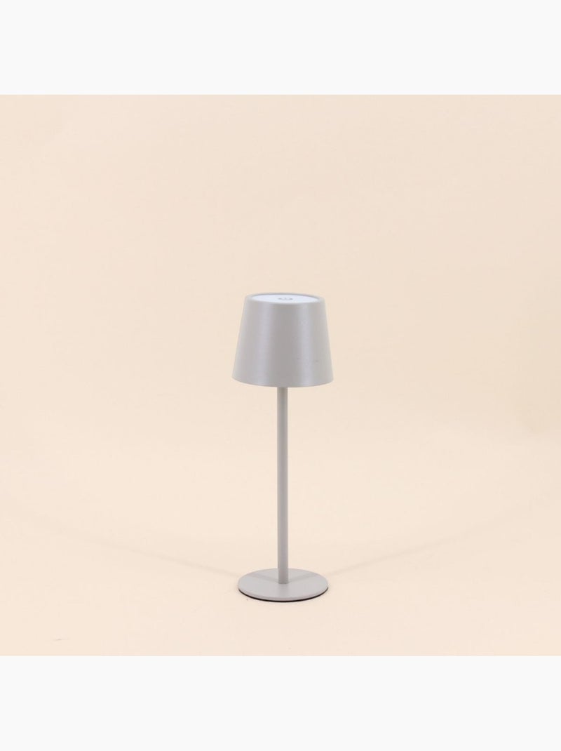 Lampe rechargeable USB en métal 27cm Taupe - Kiabi