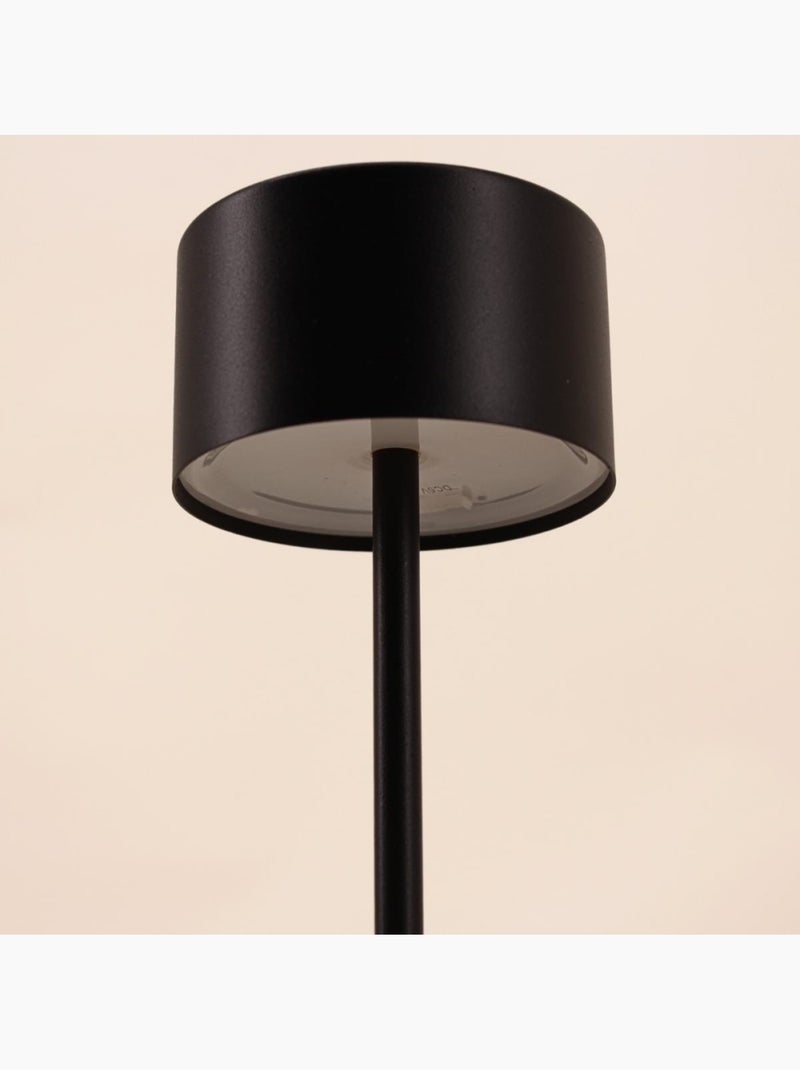 Lampe rechargeable USB IP44 en métal noir 27cm Noir - Kiabi