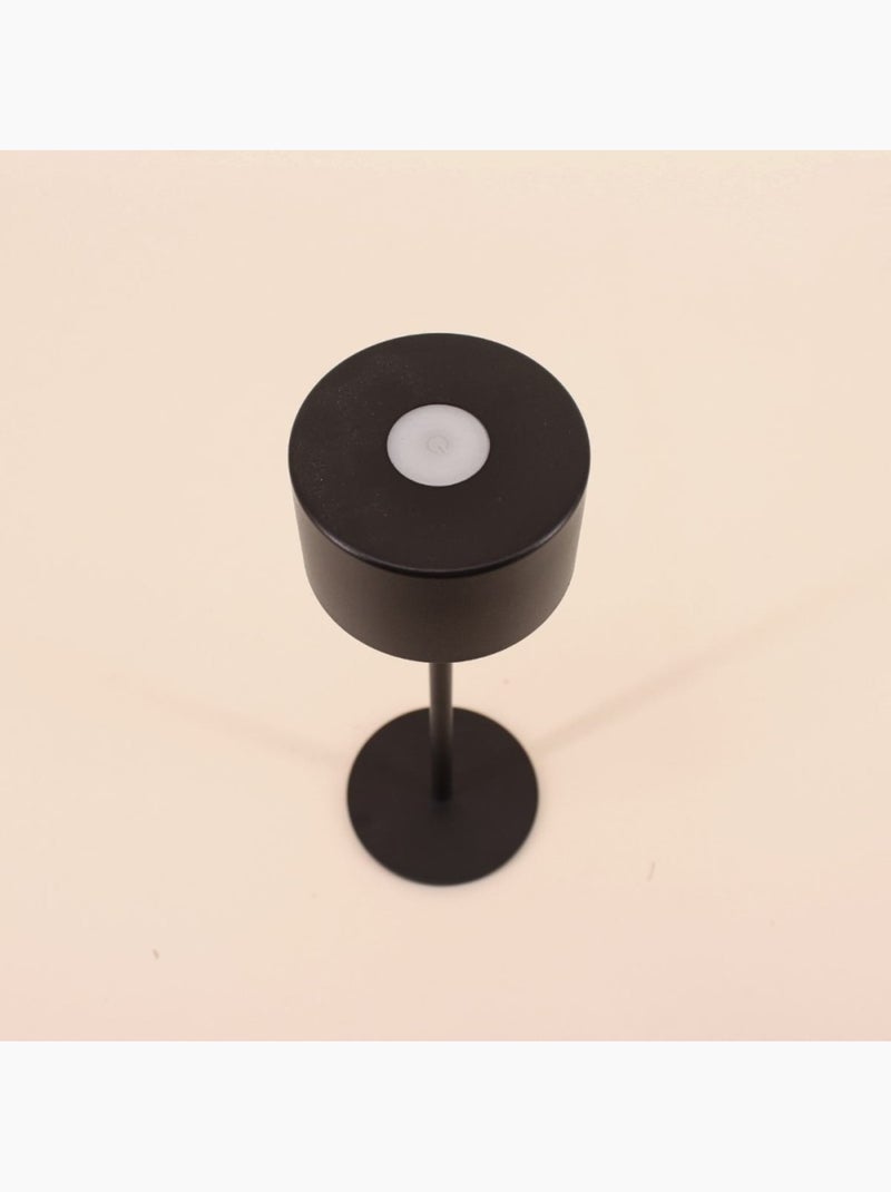 Lampe rechargeable USB IP44 en métal noir 27cm Noir - Kiabi