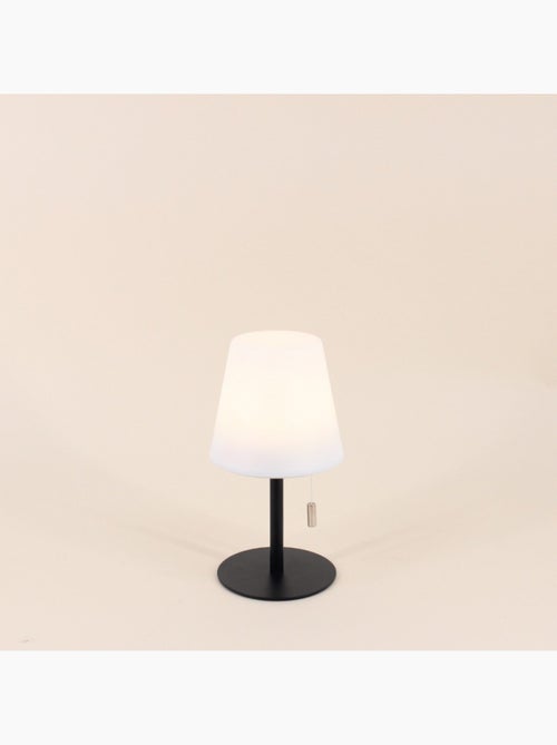 Lampe rechargeable USB IP44 métal noir 20cm - Kiabi