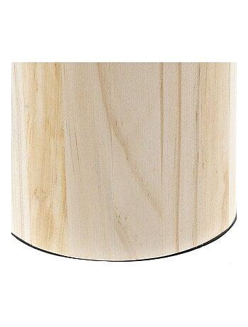 Lampe rétro en bois et métal