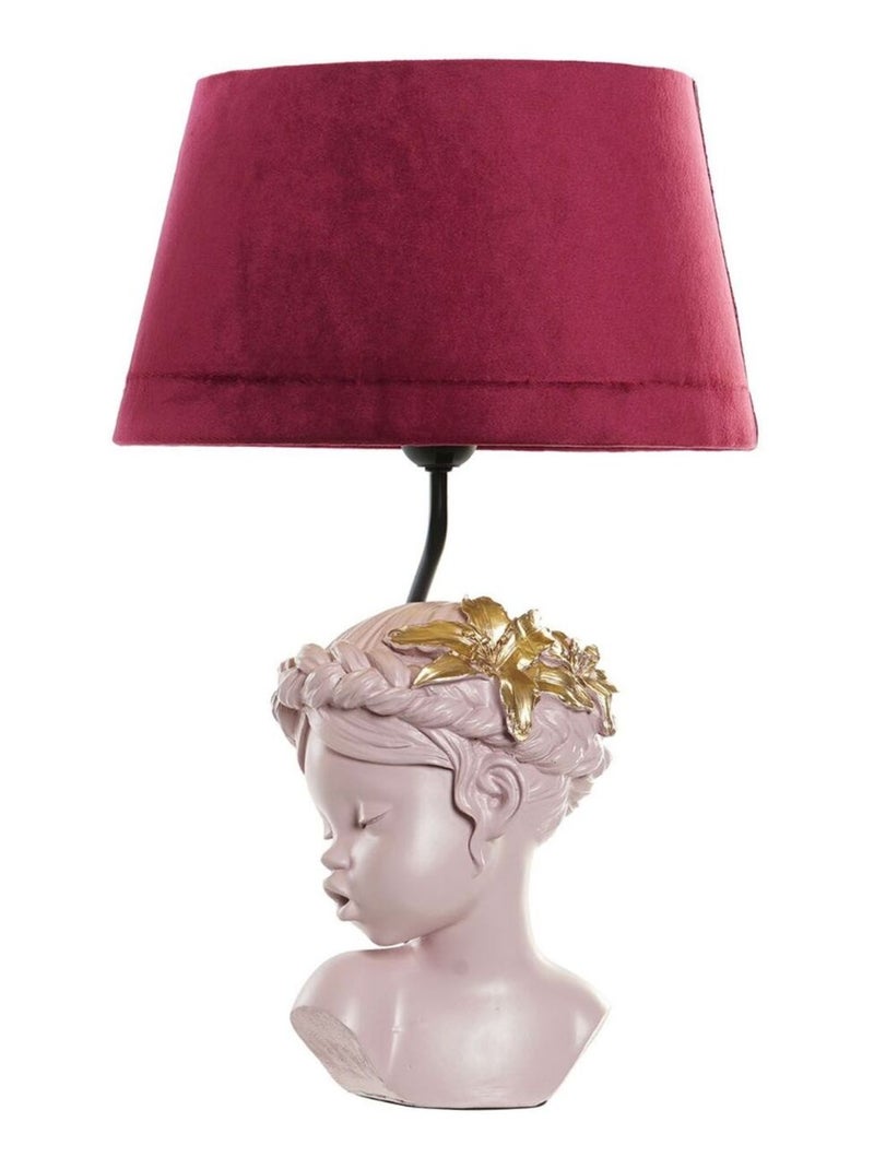 Lampe rose fillette en résine Rose - Kiabi