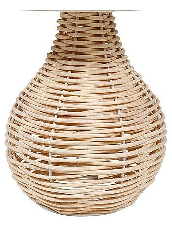 Lampe rotin abat-jour naturel