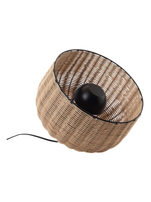 Lampe "samuel" en bambou tressé 30 x 26 cm - Kiabi