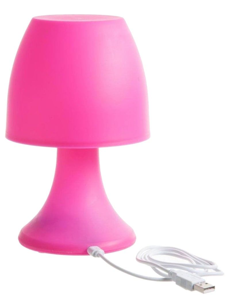 Lampe seventies chargement par USB modèle Fuchsia Rose - Kiabi