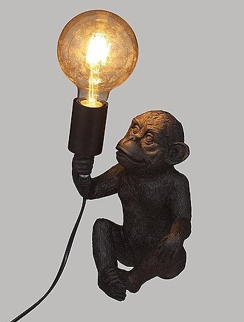 Lampe Singe noir H24.5