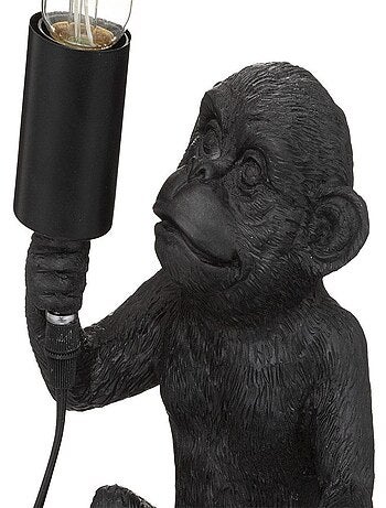 Lampe Singe noir H24.5