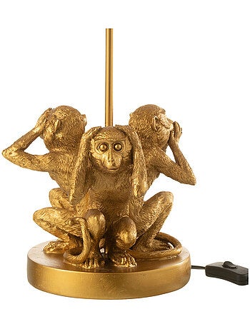 Lampe Singes de la sagesse en résine