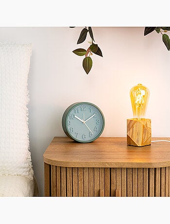 Lampe socle bois de pin design origami BAHIA