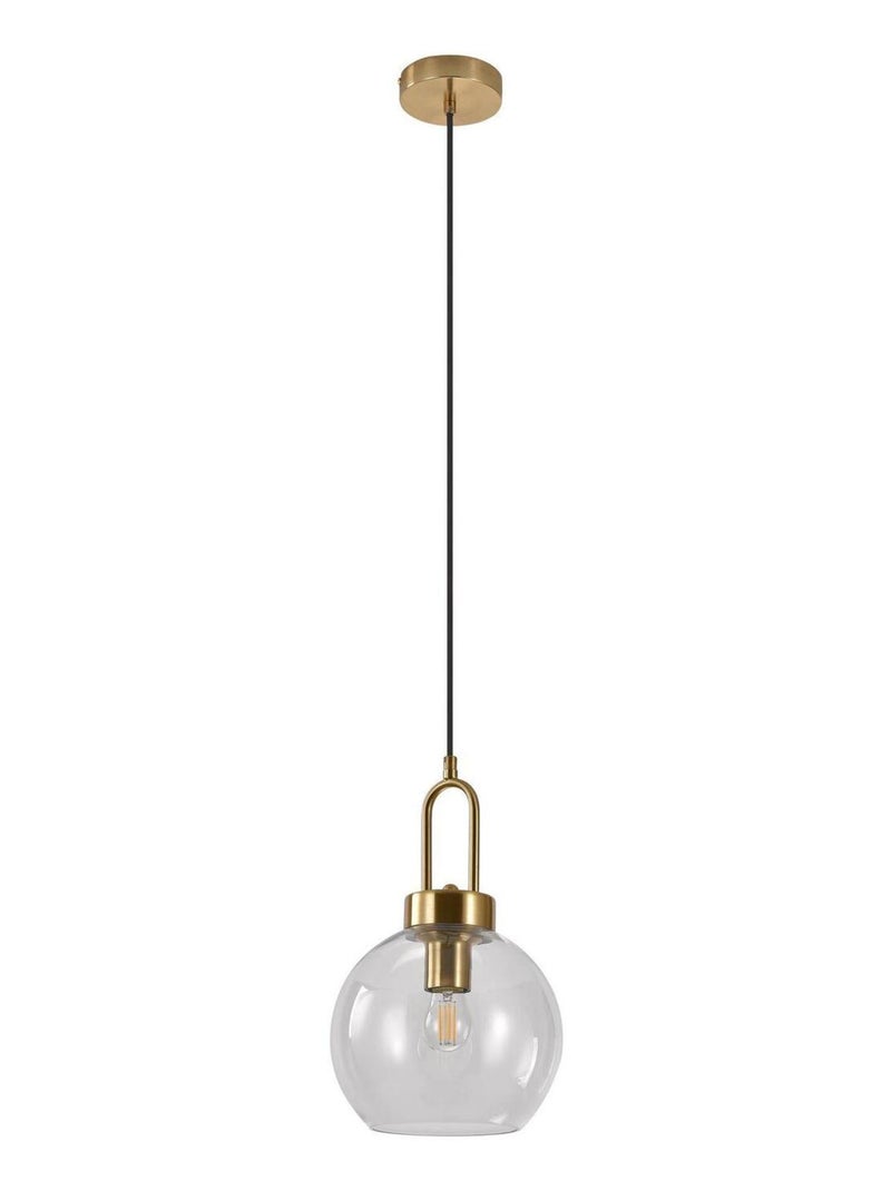Lampe sphérique en suspension en en verre clair - House Nordic Transparent - Kiabi