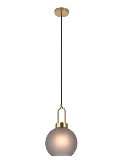 Lampe sphérique en suspension en en verre fumé mat - House Nordic - Kiabi