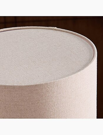 Lampe sur pied intérieur céramique et tissu Ø27cm Auro