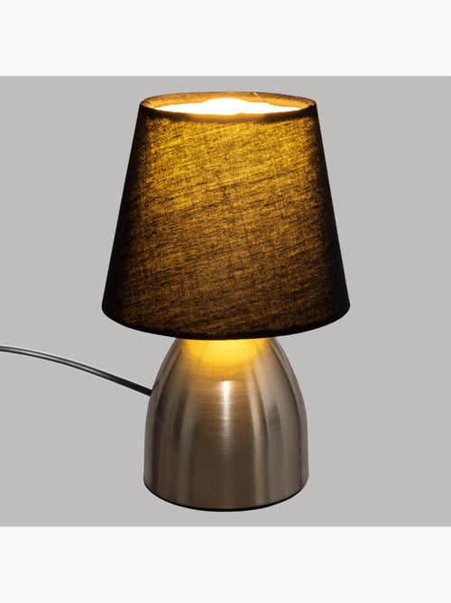 Lampe tactile métal abat-jour tissu SORBA - Kiabi