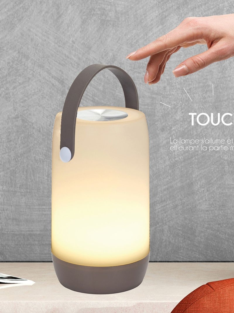 Lampe Tactile Nomade Taupe - Kiabi