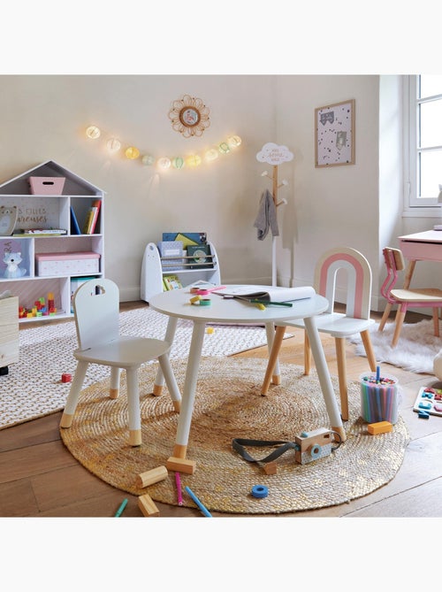 Lampe trépied enfant bois et tissu douceur aime - Kiabi