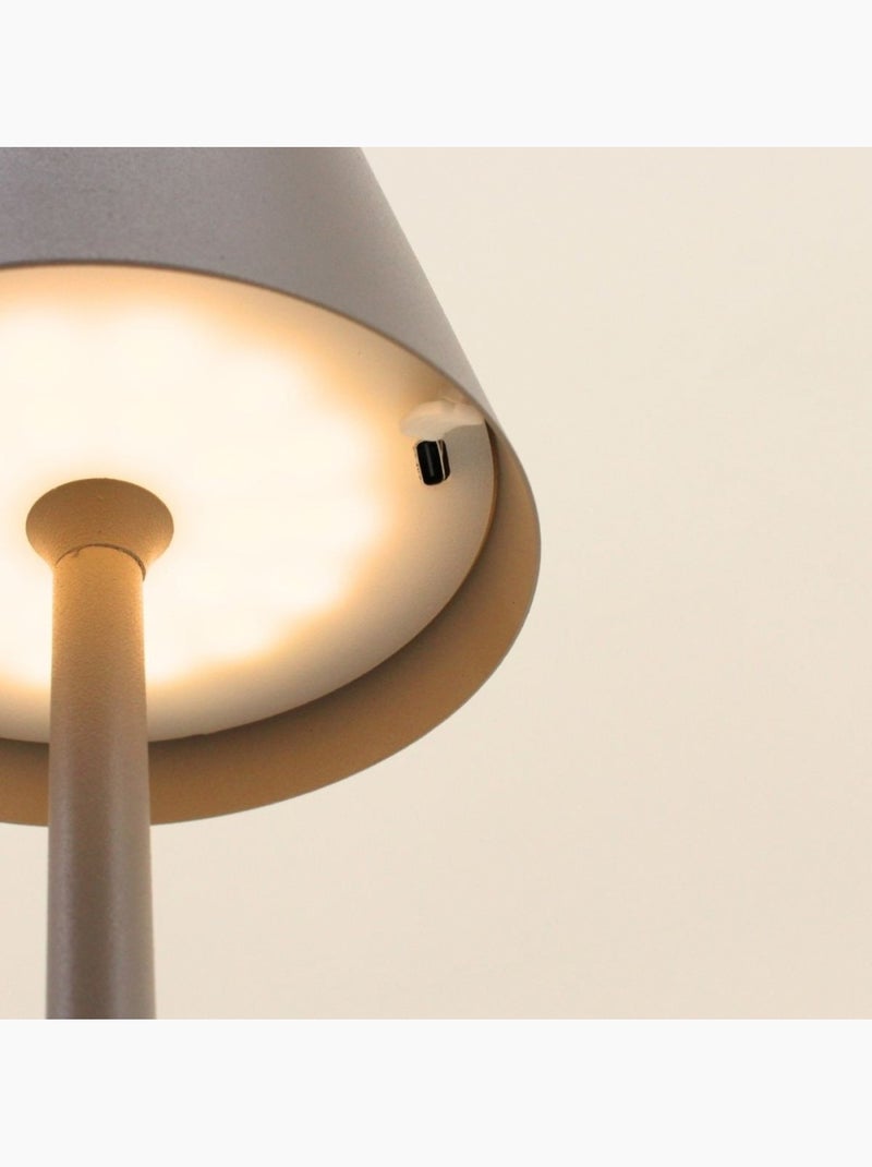Lampe USB en métal 37cm Taupe - Kiabi
