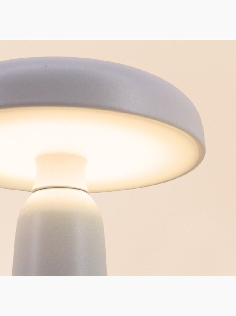 Lampe USB tactile champignon 23cm Blanc - Kiabi